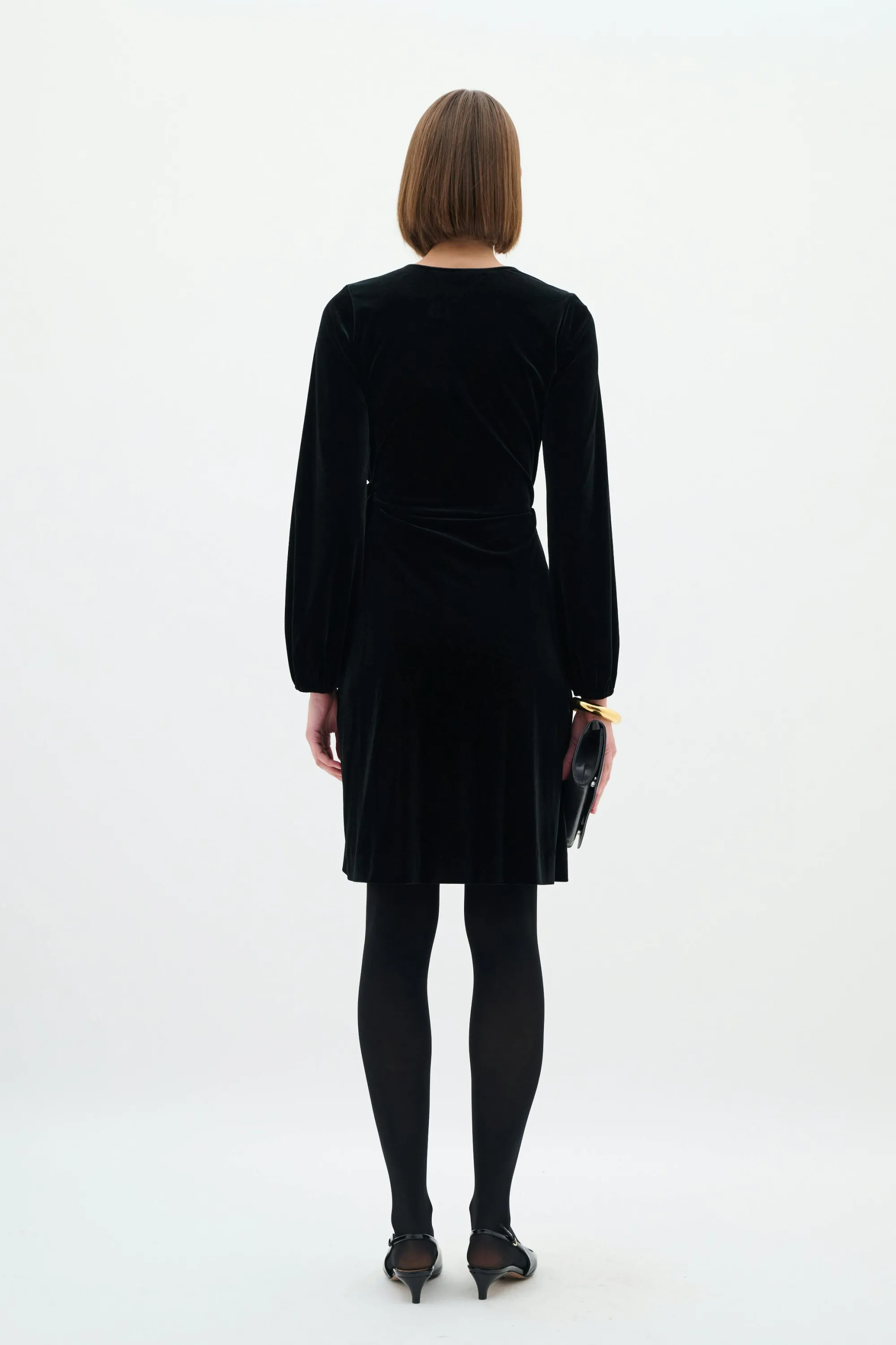 InWear Kjoler | BrynnIW Goriel Velour Wrap Kjole