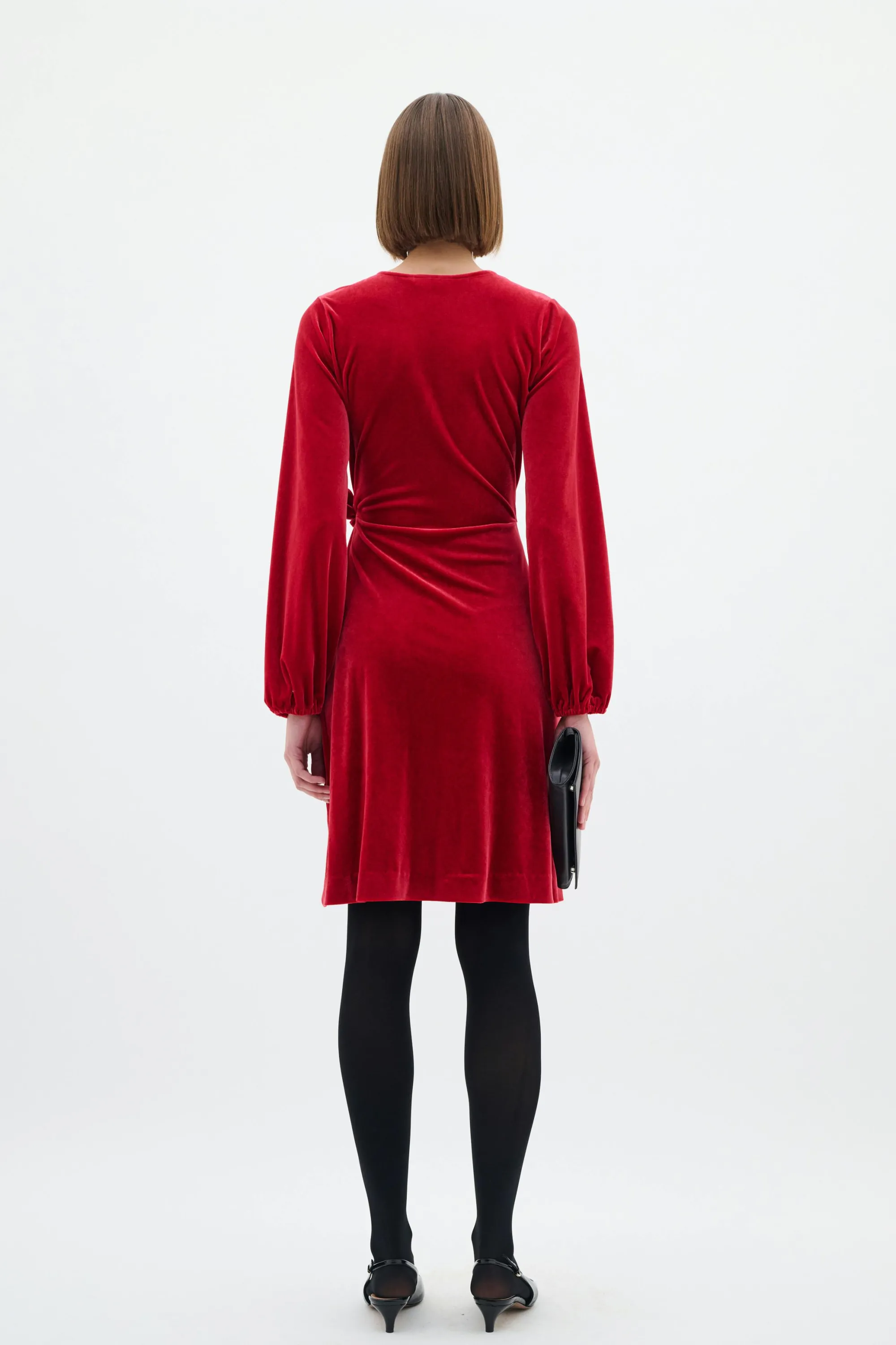 InWear Kjoler | BrynnIW Goriel Velour Wrap Kjole