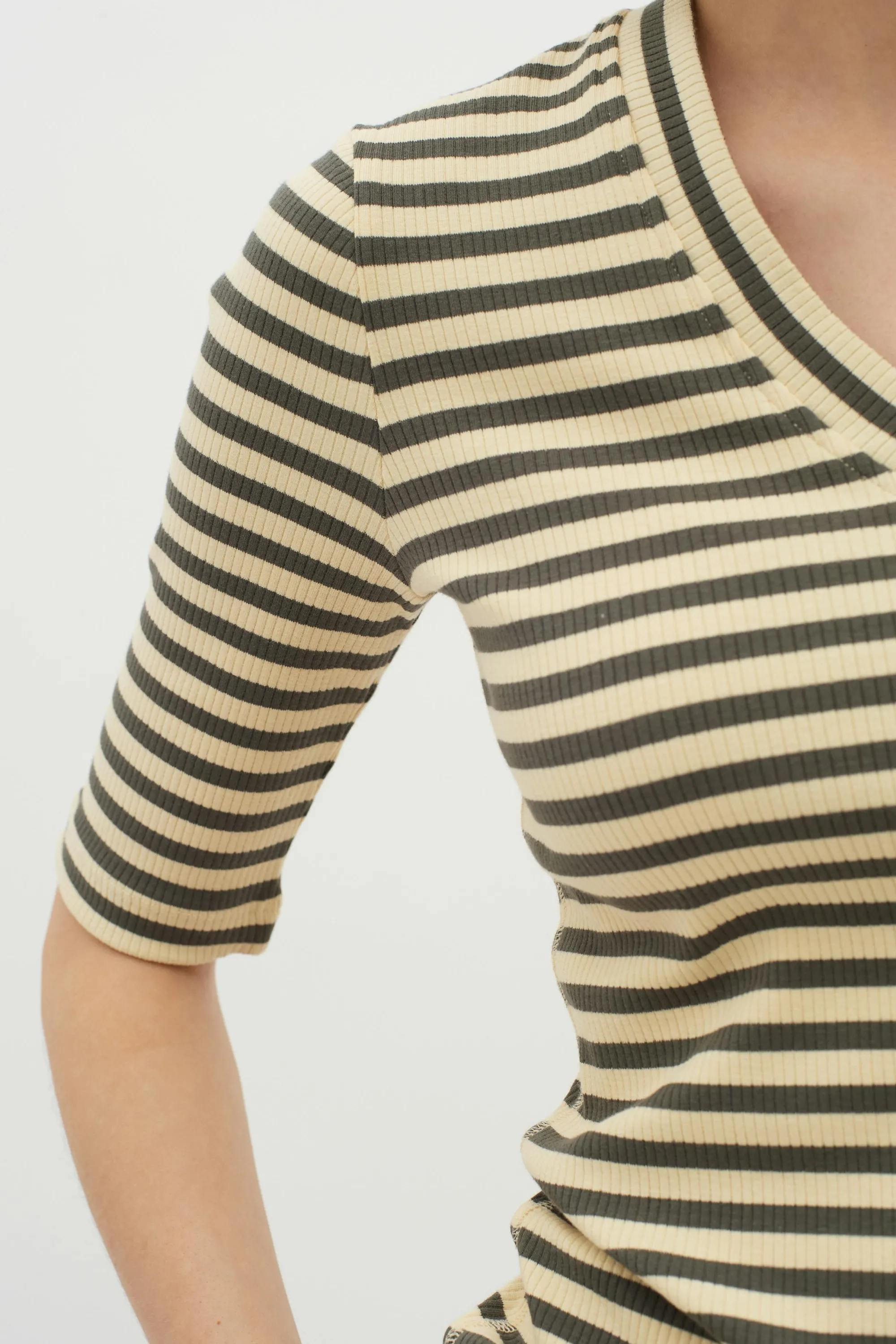 InWear T-shirts & Toppe | DagnaIW Striped V T-shirt