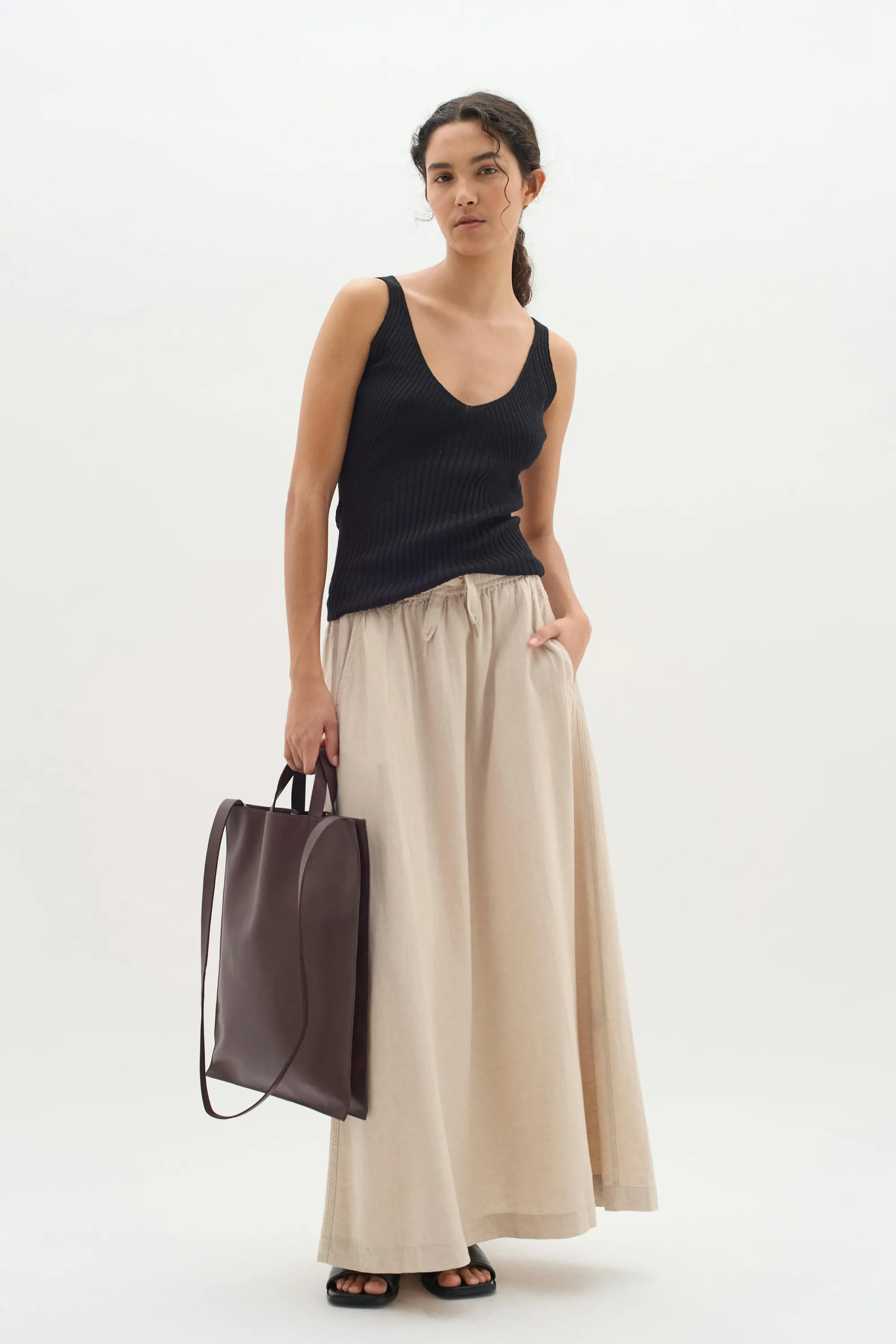 InWear Nederdele | EllieIW Hør Nederdel