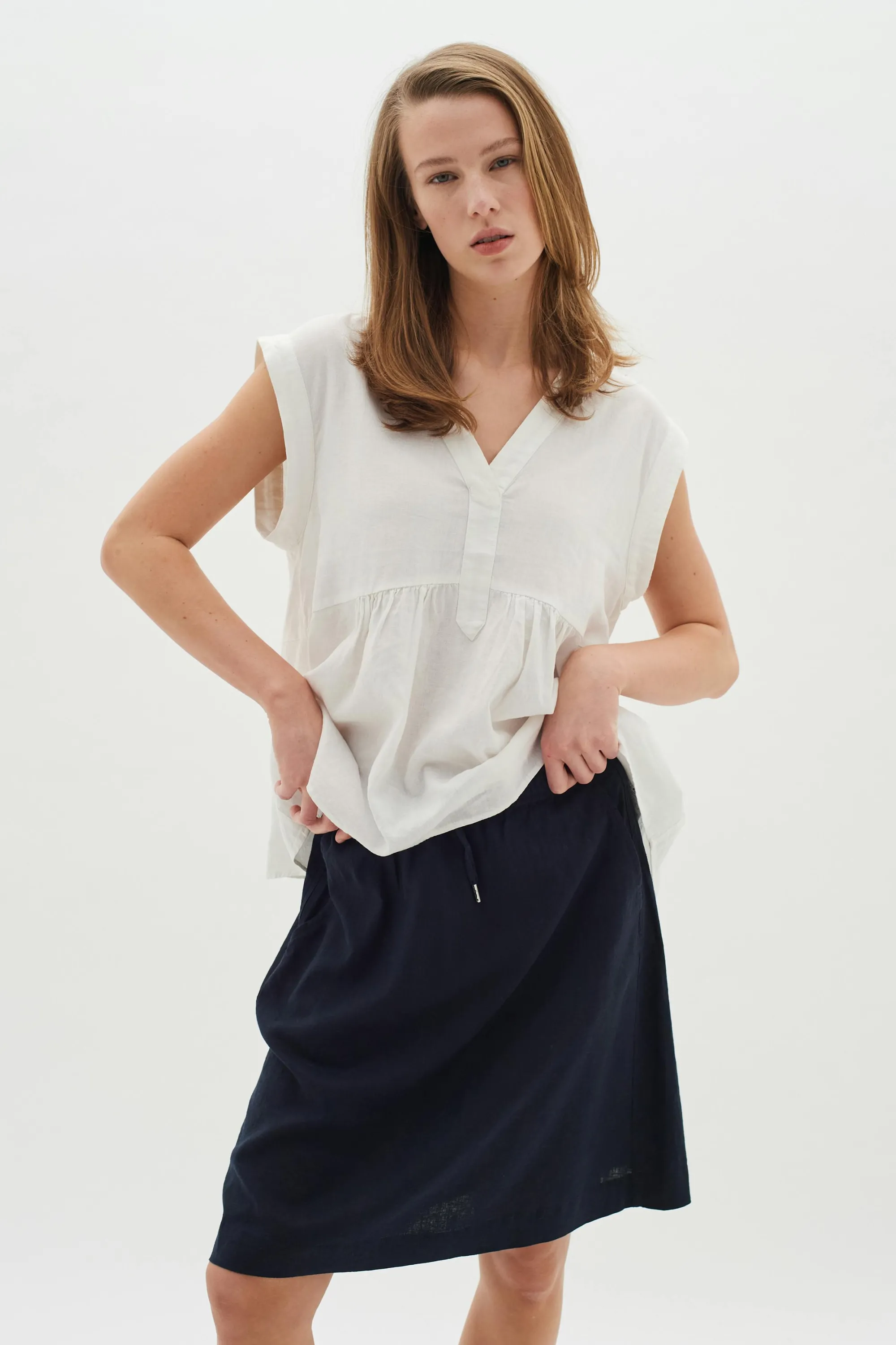 InWear Nederdele | EllieIW Hør Nederdel
