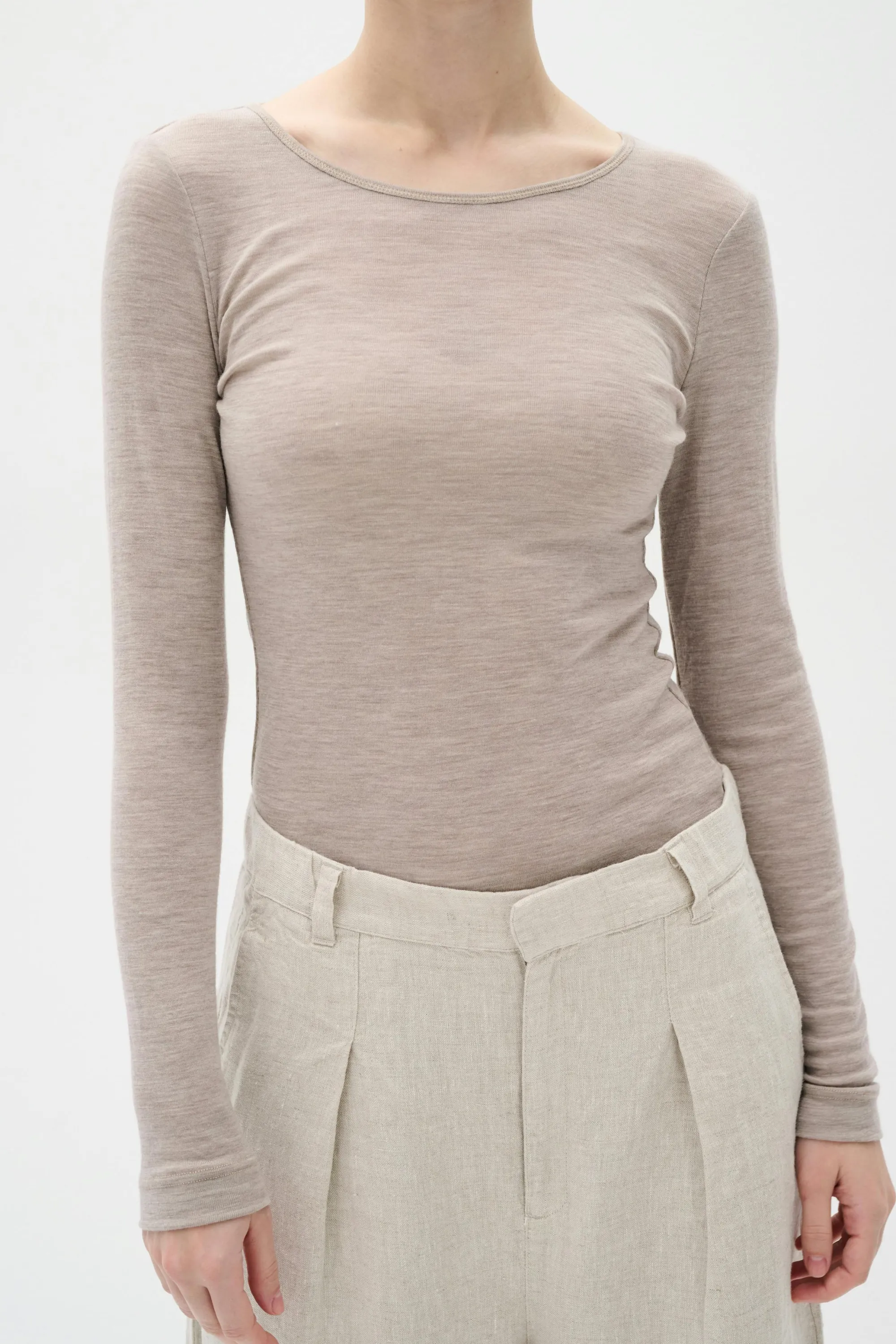 InWear T-shirts & Toppe | FangIW Uld langærmet T-shirt