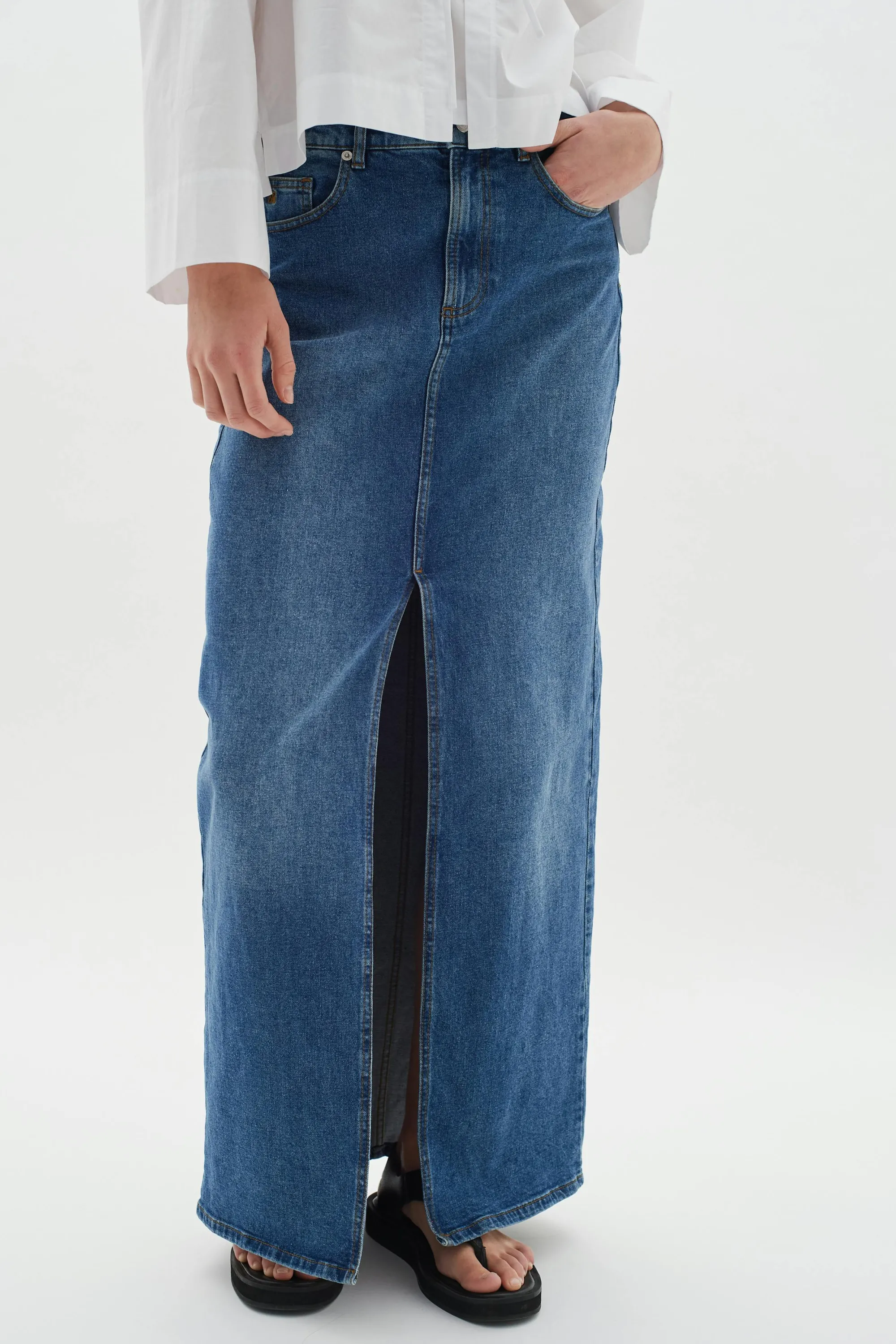 InWear Nederdele | PheifferIW Lang denim Nederdel